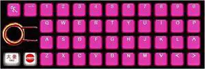 Tai-Hao Rubber Gaming Backlit Keycaps Set - 42 Keys for Cherry MX Mechanical Keyboards Compatible OEM Include Key Puller (Neon Pink)