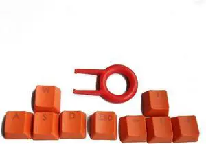 Keyboard 9 Keys PBT Backlit Keycaps with Key Cap Puller Mechanical Gaming Keyboard (Color : Yellow)