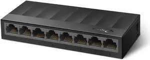 Litewave 8 Port Gigabit Ethernet Switch | Desktop Ethernet Splitter | Plastic Case | Unshielded Network Switch | Plug & Play | Fanless Quiet | Unmanaged (LS1008G)