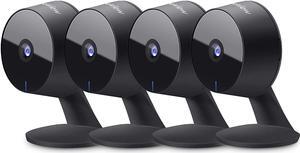 LaView Security Cameras 4pcs, Home Security Camera Indoor 1080P, Wi-Fi Cameras Wired for Pet, Motion Detection, Two-Way Audio, Night Vision, Phone App, Works with Alexa, iOS & Android & Web Access