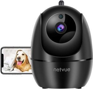 Security Camera Wireless Home Security Camera, Netvue 1080P Indoor  Surveillance Camera, PTZ Security Camera (Black) - Pack of 2 