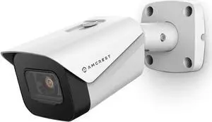 Amcrest UltraHD 4K (8MP) Outdoor Bullet POE IP Camera, 3840x2160, 98ft NightVision, 2.8mm Lens, IP67 Weatherproof, MicroSD Recording, White (IP8M-2496EW-V2)