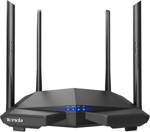Tenda AC1200 Dual Band WiFi Router High Speed Wireless Internet Router with Smart App MU-MIMO for Home (AC6) Black