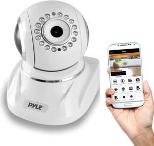 Pyle Indoor Wireless IP Camera - HD 1080p Network Security Surveillance Home Monitor System - Motion Detection, Night Vision, PTZ, 2 Way Audio, iPhone Android Mobile App - PC WiFi Access - PIPCAMHD82
