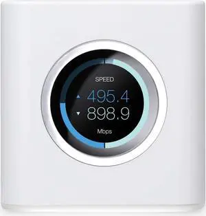 AmpliFi HD Wifi Router by Ubiquiti Labs, Seamless Whole Home Wireless Internet Coverage, HD Wifi Router with Touchscreen Display, 4 Gigabit Ethernet, 1 WAN Port, Ethernet Cable, Expandable Mesh System