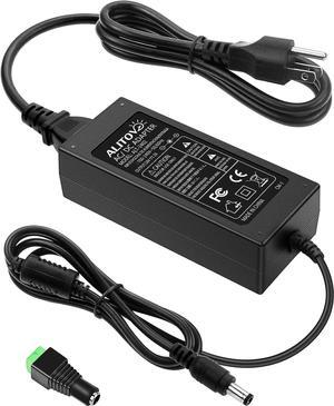 ALITOVE 24V DC Power Supply 2A 48W AC/DC Adapter 100~240V AC to DC 24 Volt 2 Amp Converter 24 vdc 2000mA 1.8A 1.5A 1.3A 1.2A with 5.5mmx 2.5mm 2.1mm Plug for LED Strip Light CCTV Camera DC Pump Fan