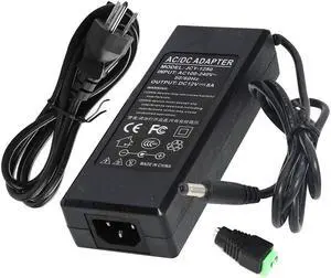 12V 8A 96W Power Supply Adapter AC to DC Converter Charger AC 110V ~ 240V to DC 12V 8Amp Transformer for Water Pump, CCTV, Computer Project
