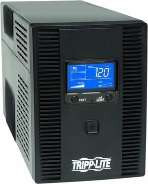 Tripp Lite SMART1500LCDT 1500VA 900W UPS Battery Back Up, AVR, LCD Display, Line-Interactive, 10 Outlets, 120V, USB, Tel & Coax Protection, 3 Year Warranty & Dollar 250,000 Insurance Black