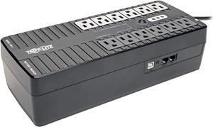 Tripp Lite 900VA UPS Battery Backup Surge Protector Efficient ENERGY-STAR Certified, AVR, 12-Outlet Uninterruptible Power Supply, Dataline Protection, 3-Year Warranty & 100,000 Insurance (ECO900UPSM)
