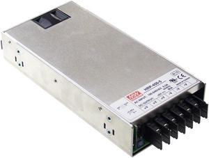 Mean Well HRP-450-24 Power Supply, Switching, PFC Enclosed, 451.2 Watt, 24 VDC, 18.8 A, 8.9" L x 4.1" W x 1.6" H, Silver