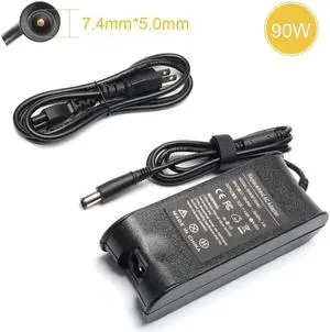 90W Ac Adapter Laptop Charger Replacement for Dell Inspiron N4010 N4110 17R N7010 N7110 N5010 N5011 N5030 N5040; P/N: PA-10 PA-3E PA10 with Size 7.4x5.0mm 19.5V 4.62A Power Supply Cord Plug