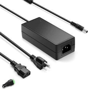 5V 10A Power Supply, 100-240V AC to DC 50W Adapter 10 Amp 9A 8.5A 8A 6A Converter 5.5x2.5mm Tip 7.5ft Cord for Christmas Lights, WS2811 WS2812B WS2813 SK6812 LED Strips, Raspberry Pi, Atomic Pi - OEM