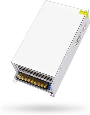 12V DC Power Supply 50A 600W Regulated Switch Power Transformer AC 110V 220V to DC 12 Volt 50amp 48A 45A 42A 40A Converter Adapter LED Driver 3 Output Port for LED Light 3D Printer CCTV