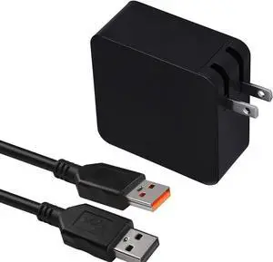 65W AC Charger Fit for Len Yoga 900 3 4 Pro 900-13ISK 900-13ISK2 900-13 900-131SK Yoga 700 11 Yoga 700 14 Yoga 3 14 1470 Ideapad 700s Miix 700 Laptop Power Supply Adapter Cord