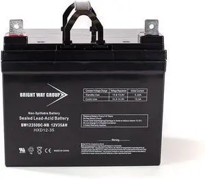 Bright Way Replacement Battery for APC BackUPS 600VA 120V / BN600G 12V 35Ah NB UPS Battery