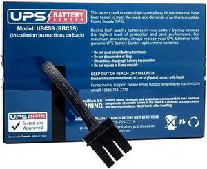 SC1500 Battery Pack - Compatible Replacement for APC Smart-UPS SC 1500 by UPSBatteryCenter