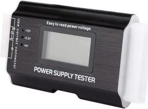 Plyisty Aluminum Alloy PC Power Supply Tester, Mini Portable ATX SATA Power Supply Tester, LCD Display Digital for ATX, BTX, ITX, TFX Supports Automatically Alarm Plyisty Aluminum Alloy PC Power Supply Tester, Mini Portable ATX SATA Power Supply Tester, LCD Display Digital for ATX, BTX, ITX, TFX Supports Automatically Alarm