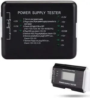 Wendry Power Supply Tester,Computer Power Supply Tester,Computer Power Supply Tester LCD Display Aluminum Alloy Support 20/24Pin ATX SATA,no LCD Display Voltage Wendry Power Supply Tester,Computer Power Supply Tester,Computer Power Supply Tester LCD Display Aluminum Alloy Support 20/24Pin ATX SATA,no LCD Display Voltage