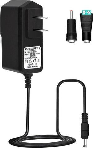 6V 1A AC/DC Power Supply 240V US Mains Adapter Plug Charger for Blood Pressure Monitor Models 5.5*2.5mm/3.5*1.35mm, Black