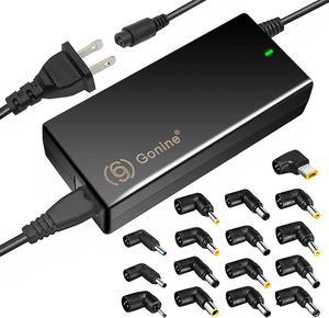 Gonine 90W Universal AC Laptop Charger Power Supply, DC Output 15V 16V 18.5V 19V 19.5V 20V Adapter Compatible with HP Dell Toshiba IBM Lenovo Acer Sony Gateway Notebook Ultrabook Chromebook.