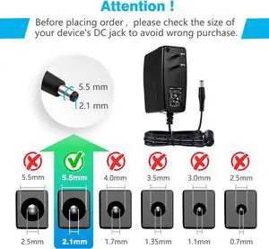 Chanzon 12V 2.5A 30W Power Supply AC DC Switching Adapter 12 Volt 2.5 Amp AC/DC Wall Wart Converter Transformer 100-240v 50 60HZ Input with 12vdc 2500ma Output