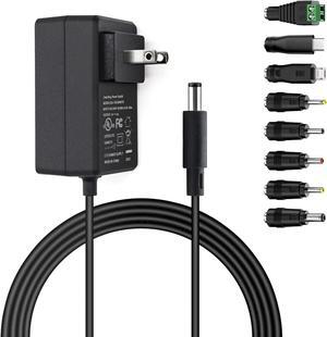 UL Listed GOOKYO 5V 4A Power Supply 5VDC 4000mA Wall Charger Multi Tip Switching Replacement AC Adapter Fit for Jetson Nano,Atomic Pi,USB Hub,3D Printer,Pi 3/4 and More DC 5v Devices Power Supply - OEM