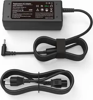 40W AC Adapter Charger for Samsung 11.6-inch Chromebook 2 3 XE500C13 XE303C12 XE500C12 PA-1250-98 BA44-00322A 303C 500C 503C XE303C12-A01US XE500C13-K03US XE500C13-K02US Laptop Power Supply Cord