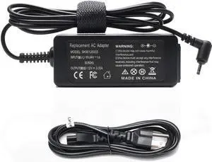 New 40W AC Adapter Charger Fit for Samsung Chromebook 2 3 PA-1250-98 XE500C13 XE501C13 XE303C12 XE500C12 XE503C12 XE503C32 W14-026N1A BA44-00322A PA3N40W AD-2612AUS 11.6" Laptop Power Supply Cord