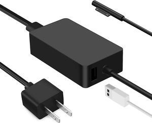 Surface Pro Charger, cshare 65W 15V 4A Power Supply AC Adapter for Microsoft Surface Pro 7 6 5 4 3 X, Surface Laptop, Surface Go, Windows Charger, Surface Book Tablet with 5V 1A USB Charging Port