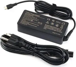 65W 45W USB/Type C Adapter Lapptop Charger Compatible with Lenovo ThinkPad T480 T480s T580 T580s T490S E580 Lenovo Chromebook 100e 300e 500e Lenovo Yoga C930 C940 C630 S730 920 910 Power Supply Cord