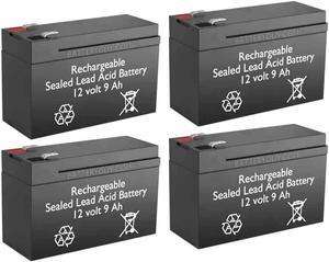 BatteryGuy Smart-UPS RT SURTA1500RMXL2U Replacement 12V 9Ah SLA Batteries Brand Equivalent (Rechargeable, High Rate) - Qty of 4