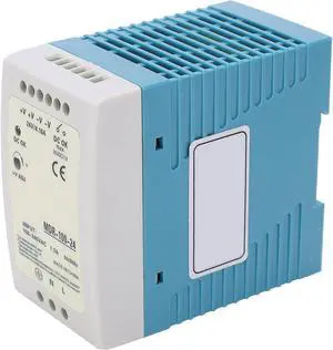 Eujgoov Berm DinRail Switching Power Supply MDR10024 Output 100W/24V/1.3A Input 100240VAC