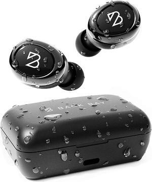 Audio Duet 50 Pro  Sweatproof Wireless Bluetooth Earbuds, 130 Hour Long Battery Life for iPhone, Android, Mini Charging Case, TWS Headphones with Microphone, Gift for Runners