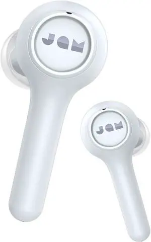 Jam True Wireless Exec Earbuds with Background Noise Reduction, White