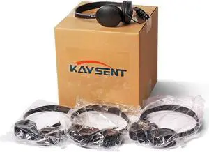 Wholesale Bulk Low Cost Earphone Earbuds Headphones (KHP-50) 50 Pack Wholesale Headphone for School,Airplane,Hospital,Students,Kids and Adults