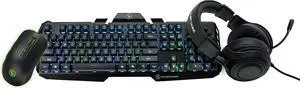 IOGEAR Kaliber Gaming Complete RGB Gaming Pack - Black GKMHKIT3