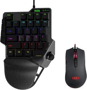 NEXiLUX Pro Gaming Keyboard and Mouse Combo Compatible with Playstation 4, Playstation 3, Xbox One, Xbox 360, Switch, Switch Lite and PC, NXL-95237