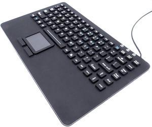 SolidTek Mini Keyboard with Touchpad IP68 Waterproof Rugged Silicone KBIN87KB