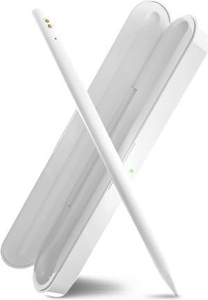 Jaulfre Stylus Pen for iPad with Charging Case Palm Rejection Active Pencil Compatible with (2018-2021) Apple iPad Pro Tilt Sensitivity Magnetic Stylus Pens Capacitive Stylist Pencil High Sensitivity