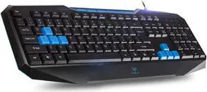 Beastron Catalyst Gaming Keyboard, Multimedia Keys Ergonomic Keyboard Swappable Gaming Keys, PC Computer Wired Gaming Keyboard