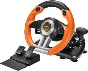PXN V3II PC Racing Wheel, USB Car Race Game Steering Wheel with Pedals for Windows PC/PS3/PS4/Xbox One/Nintendo Switch