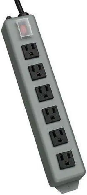 Tripp Lite 6 Outlet Waber Industrial Power Strip, 15ft Cord with 5-15P Plug (UL24CB-15)