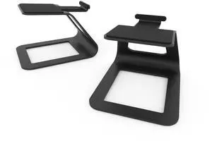 Kanto SE2 Elevated Desktop Speaker Stands for Small Speakers (Pair) - Black
