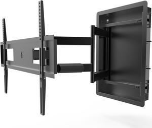 Kanto R500 Recessed In-Wall Full Motion TV Mount for 46-inch to 80-inch TVs
