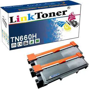 LinkToner Compatible Toner Cartridge Replacement for Brother TN660 BK 2 Pack Laser Photo Printer DCP-L2520D, DCP-L2520DW, DCP-L2540DN, DCP-L2540DW, DCP-L2560DW, HL-L2300D, HL-L2305W, HL-L2315DW, HL-L2