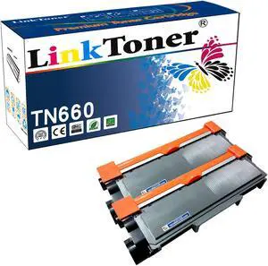 LinkToner Compatible Toner Cartridge Replacement for Brother TN660 BK 2 Pack Laser Photo Printer DCP-L2520D, DCP-L2520DW, DCP-L2540DN, DCP-L2540DW, DCP-L2560DW, HL-L2300D, HL-L2305W, HL-L2315DW, HL-L2