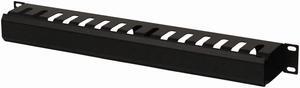 NavePoint 1U Metal Rack Mount Horizontal Cable Manager Duct Raceway For 19" Server Rack