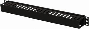 NavePoint 1U Plastic Rack Mount Horizontal Cable Manager Duct Raceway For 19" Server Rack