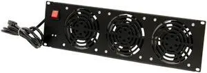 NavePoint 3U - Three Fan Network Cooling System Rack Mount - 2 Fans 110V