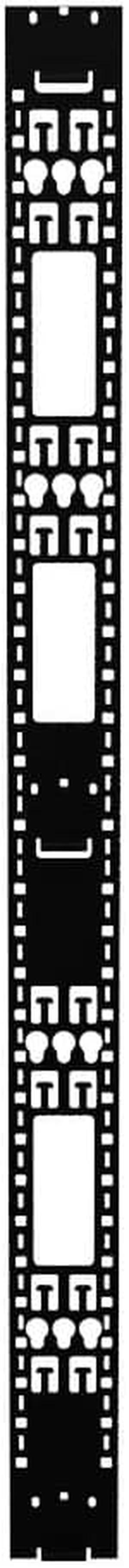 NavePoint 35U Vertical Cable Management Rail, Rack Mount, 0.82 x 4.6 x 63.7